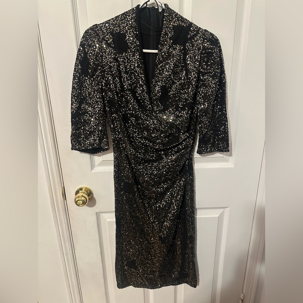 Zara Black Sequin Dress